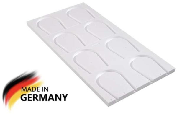 Placa din spuma si aluminiu pentru devierea tevilor in sistem uscat incalzire in pardoseala MAINCOR